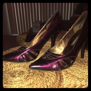 Purple Patent Leather Pumps